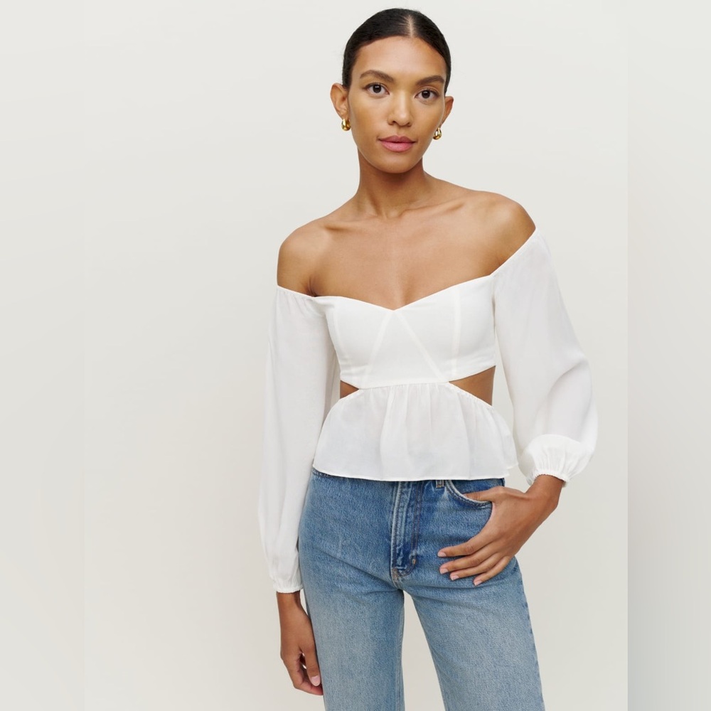 Reformation- Laraine Top, Ivory